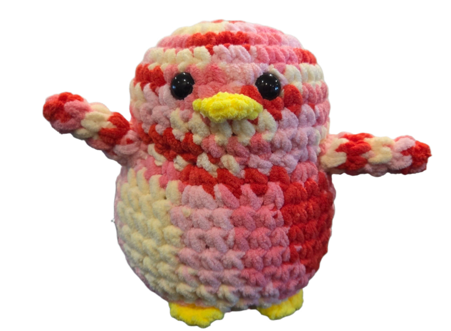 Handmade Penguin Plushie STRAWBERRY SHORTCAKE