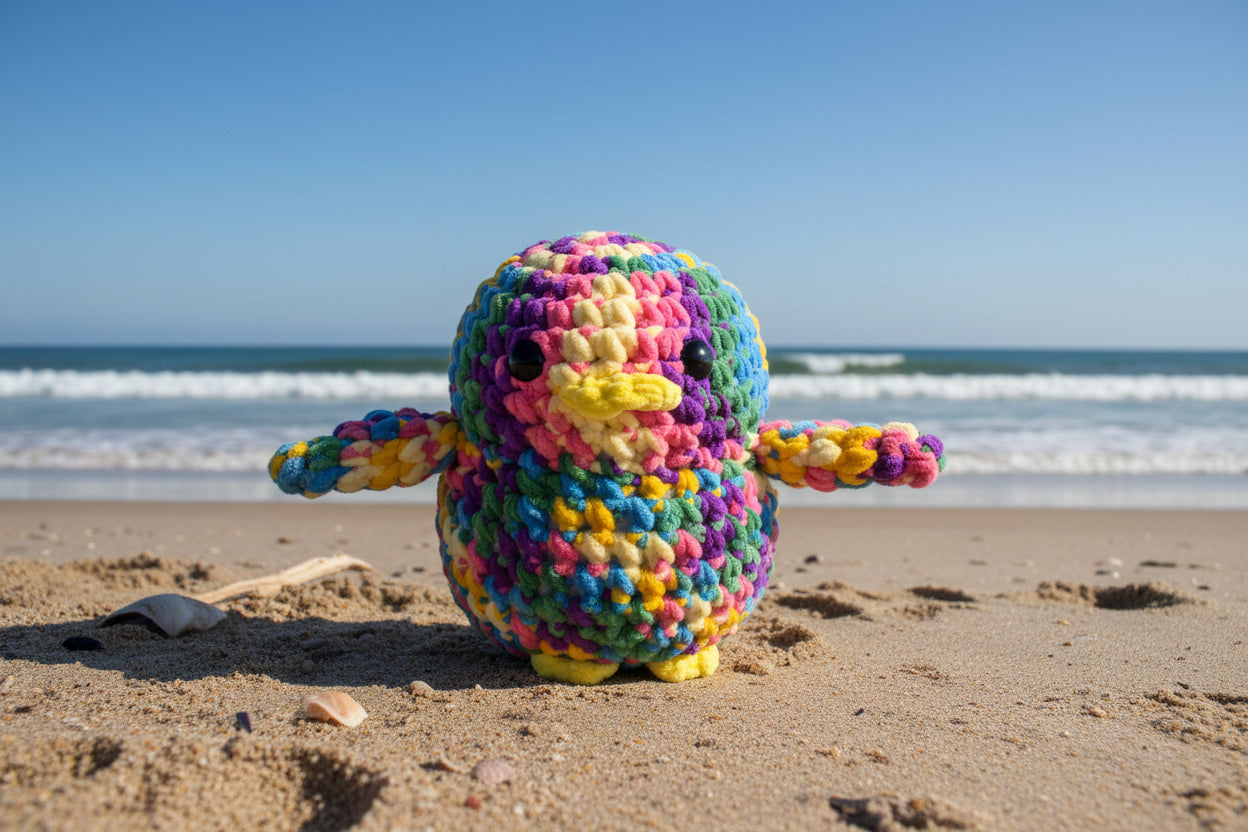 *LIMITED EDITION* ULTRA SQUISHY HANDMADE PENGY RAINBOW