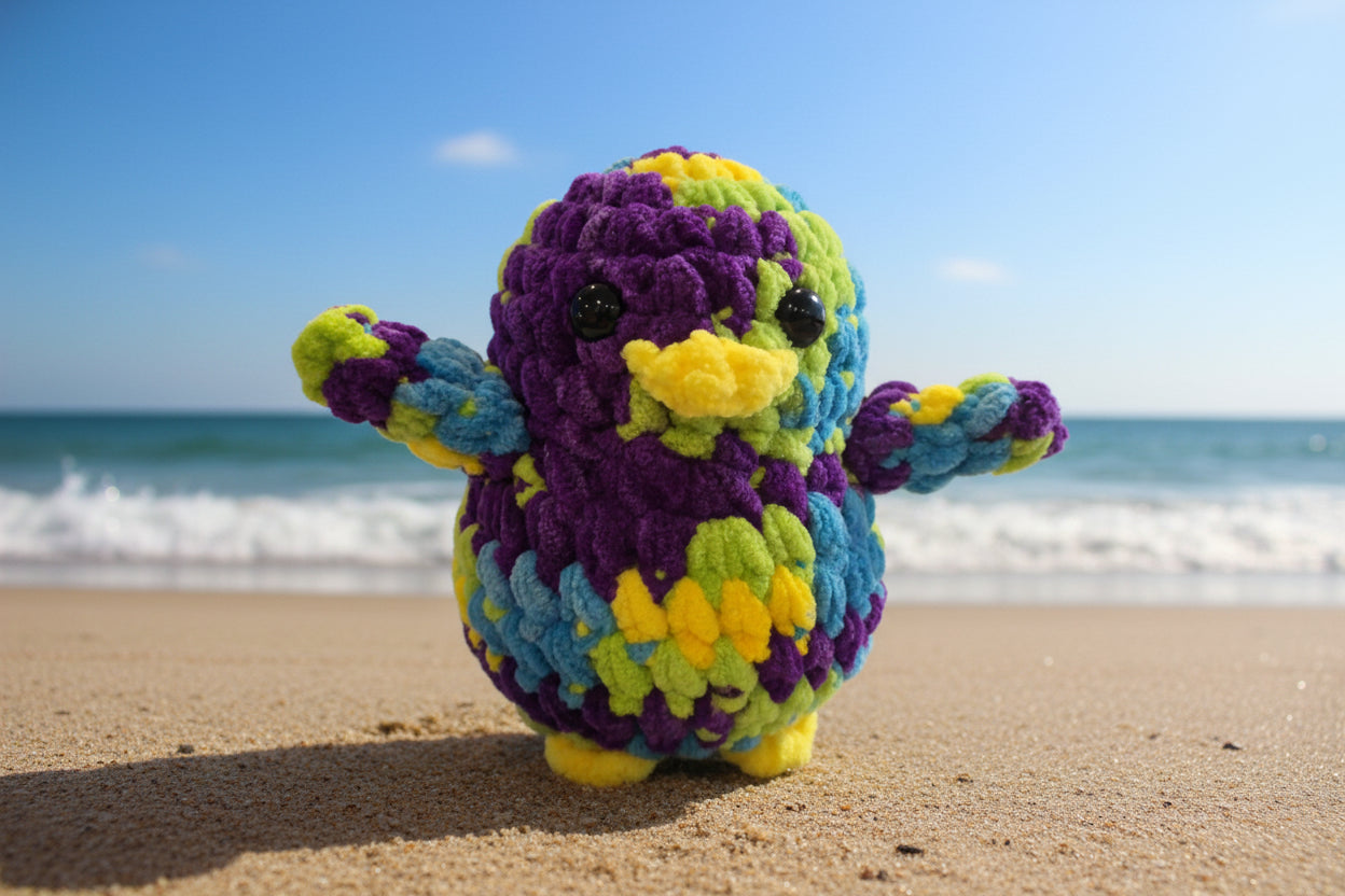 Handmade Penguin Plushie SOUR PATCH