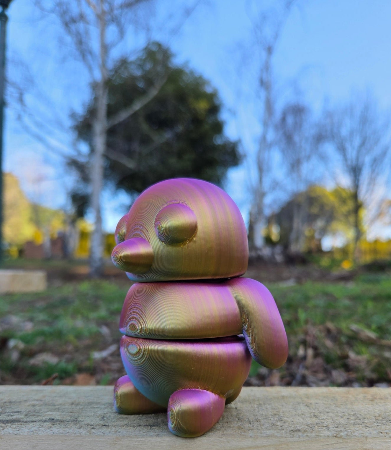 3D Baby Fidget Gippy Penguin METALLIC