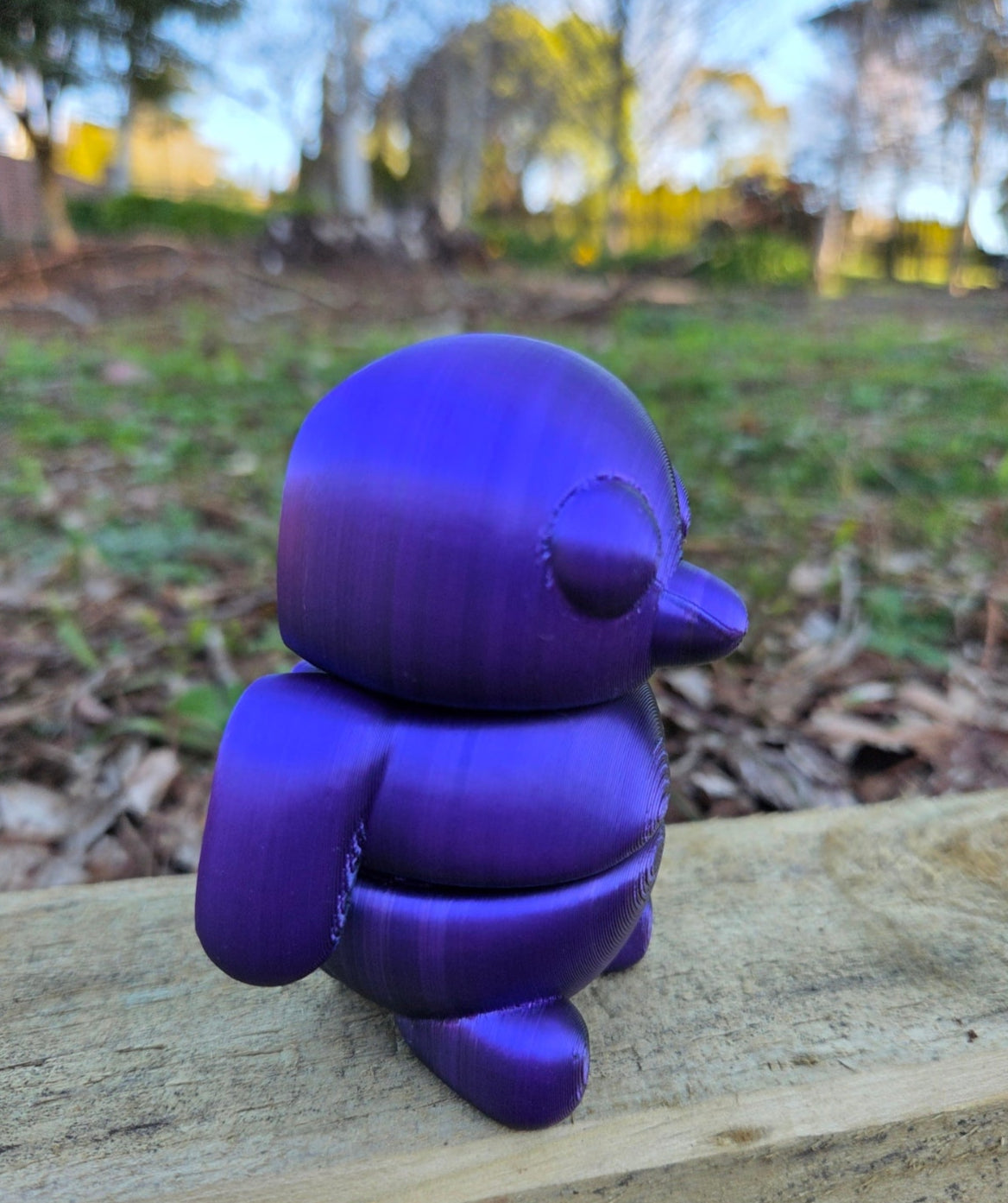 3D Baby Fidget Gippy Penguin METALLIC