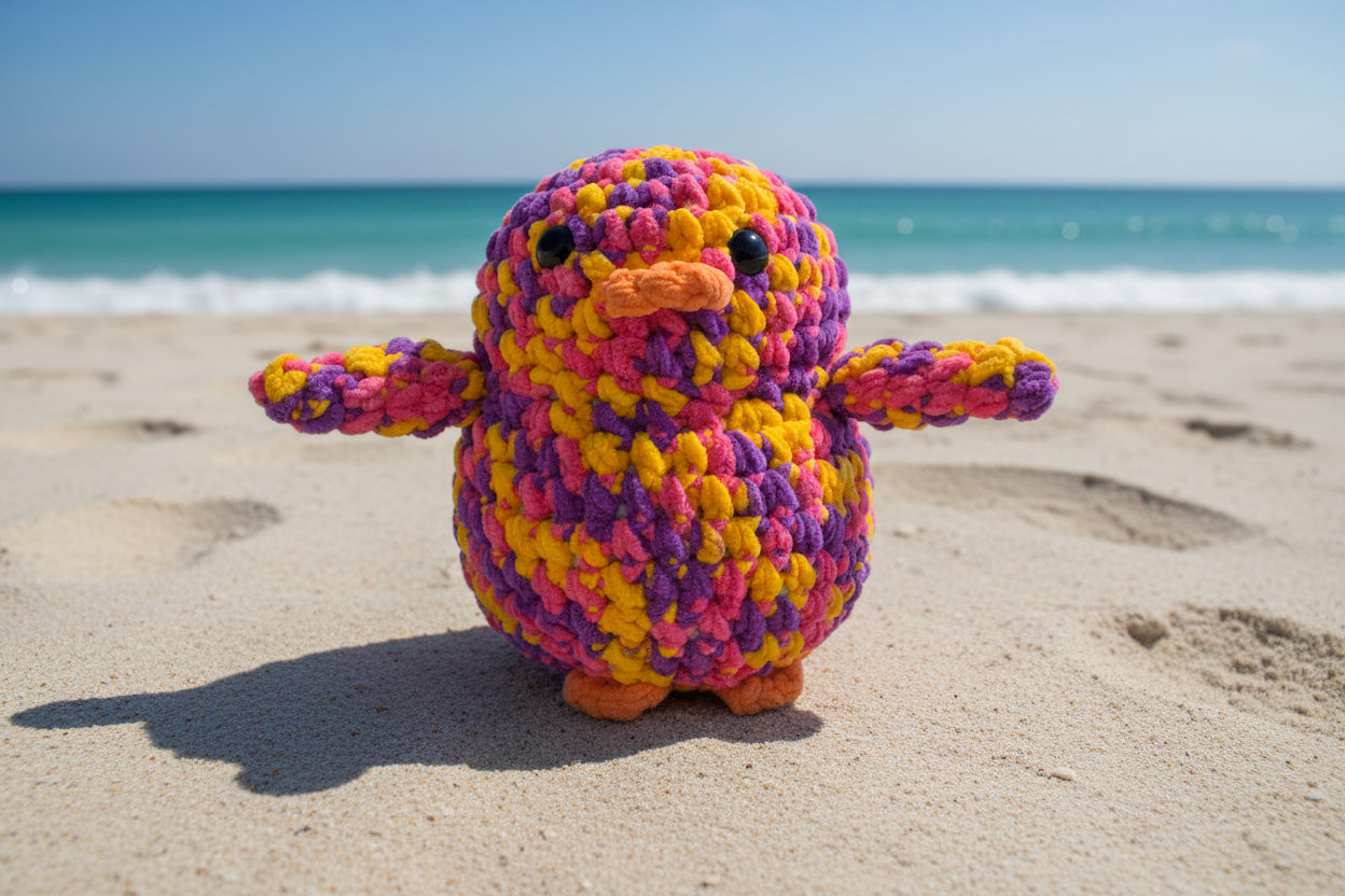 *LIMITED EDITION* ULTRA SQUISHY HANDMADE PENGY PURPLE SUNRISE