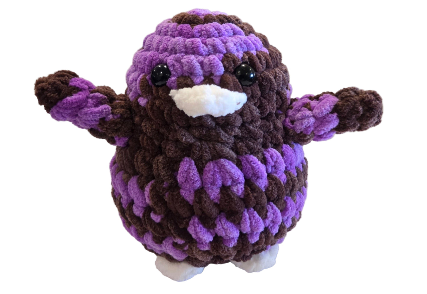 Handmade Penguin Plushie PURPLE M&M