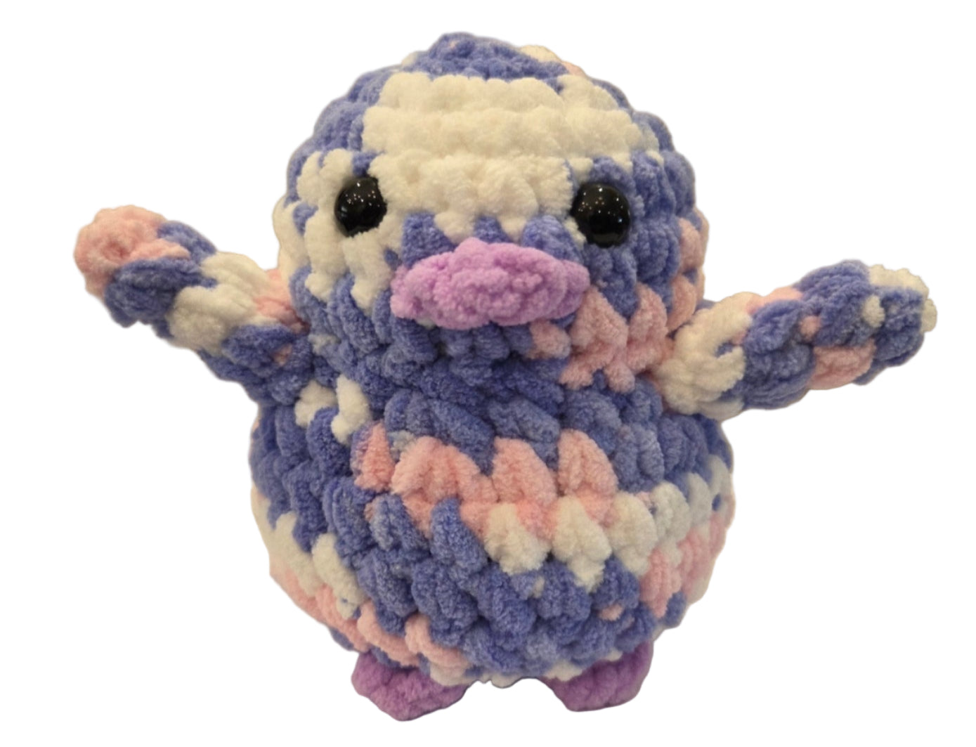 Handmade Penguin Plushie COTTON CANDY