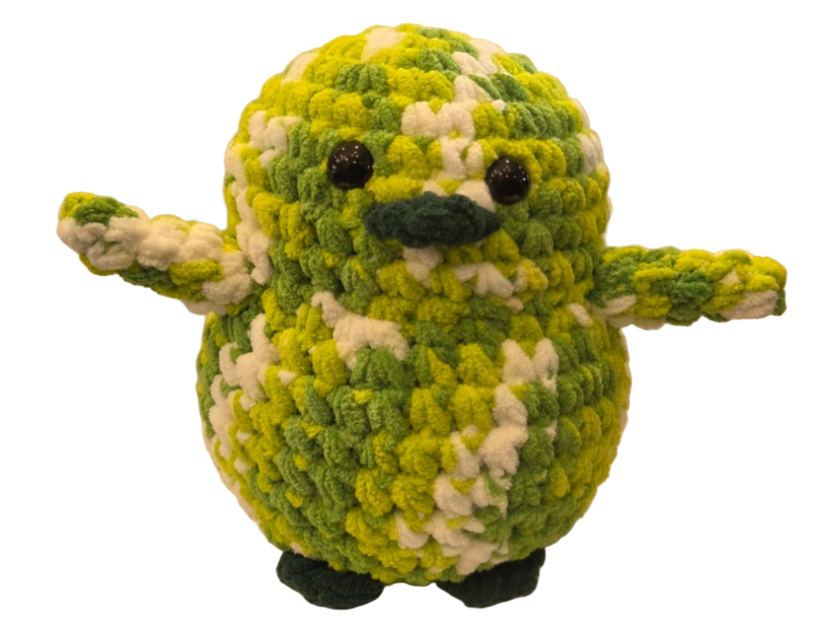 Handmade Penguin Plushie LEMONADE LIME