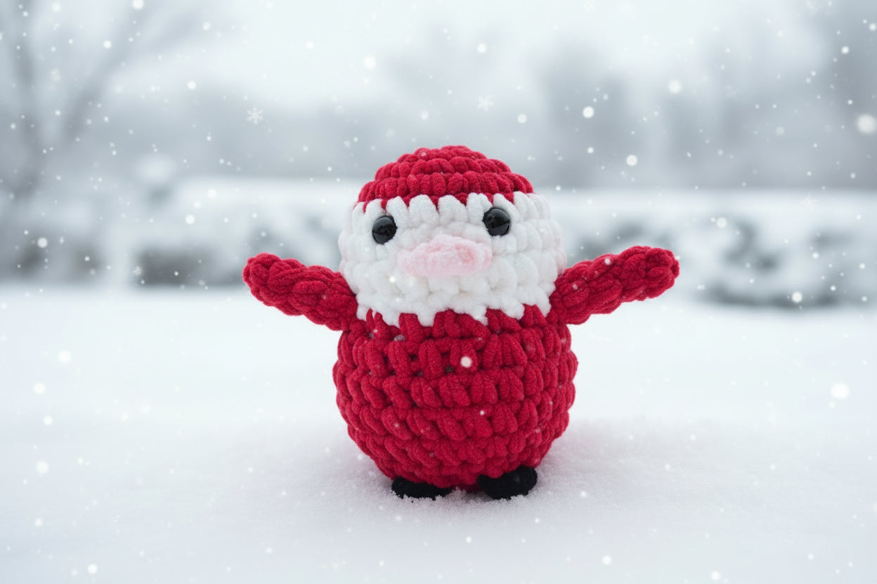 Handmade Christmas Penguin SANTA