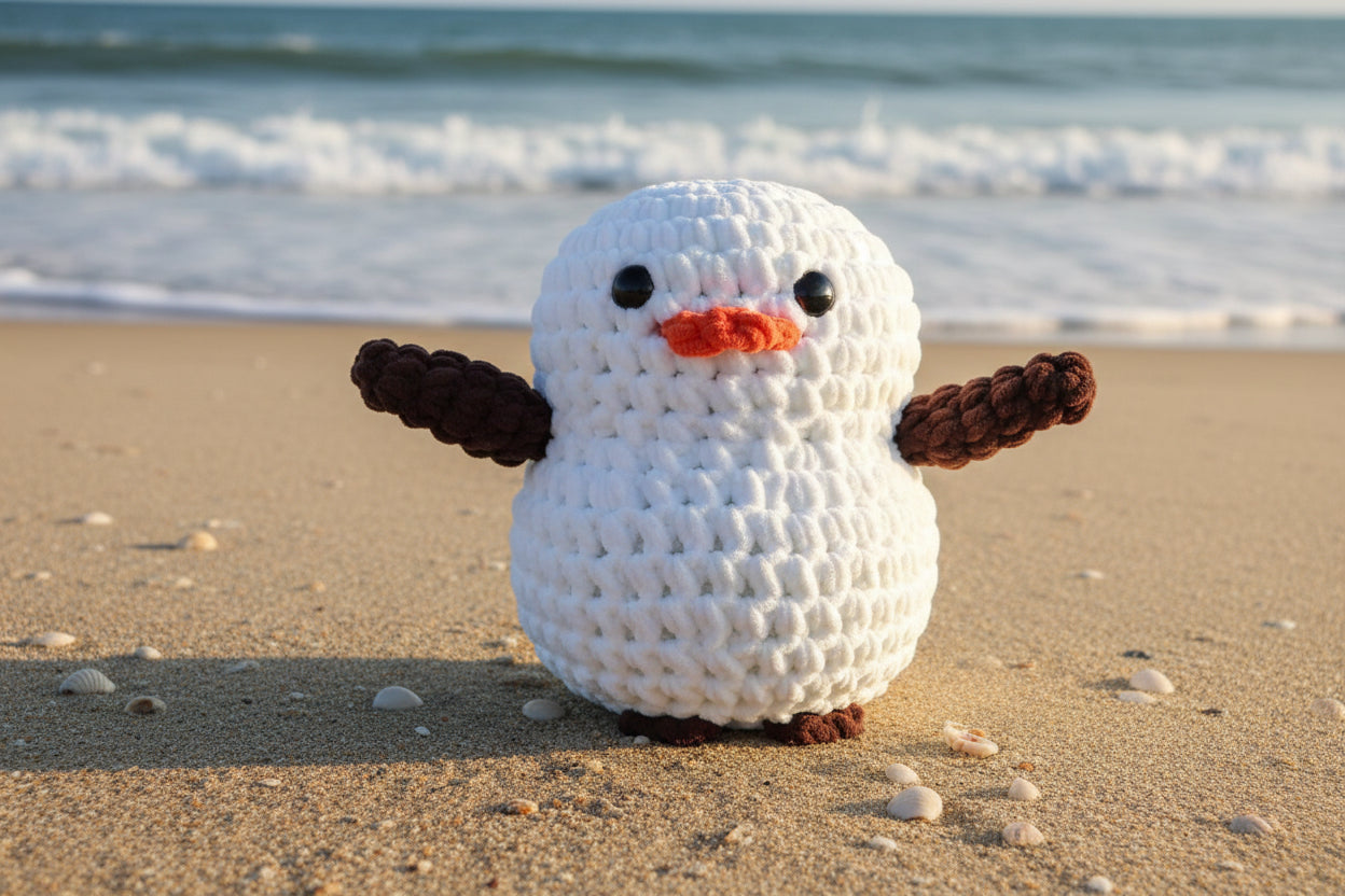 *LIMITED EDITION* ULTRA SQUISHY HANDMADE SNOWMAN
