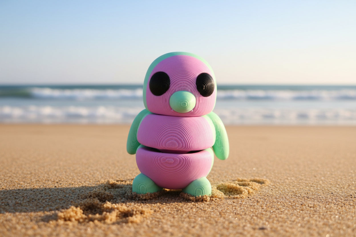 3D Pocket Penguins MINTY LAVENDER