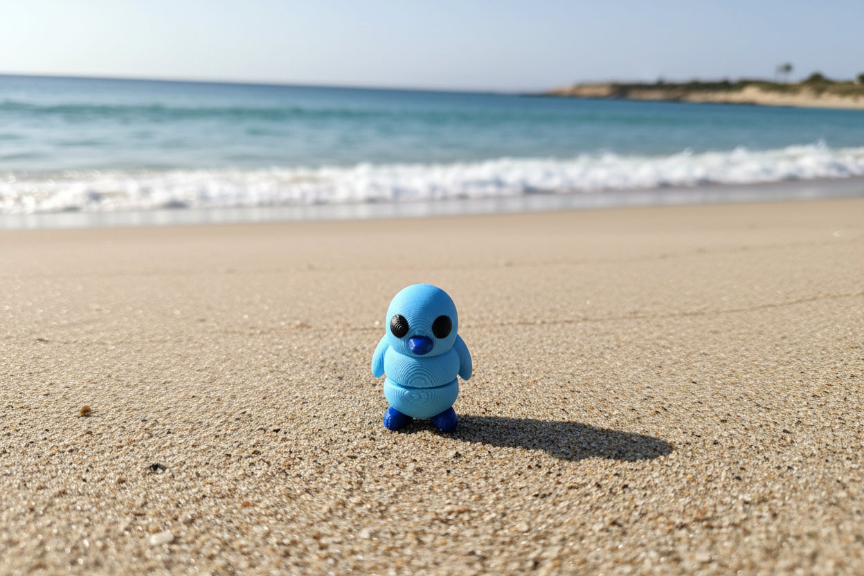 3D Mini Penguins BLUE