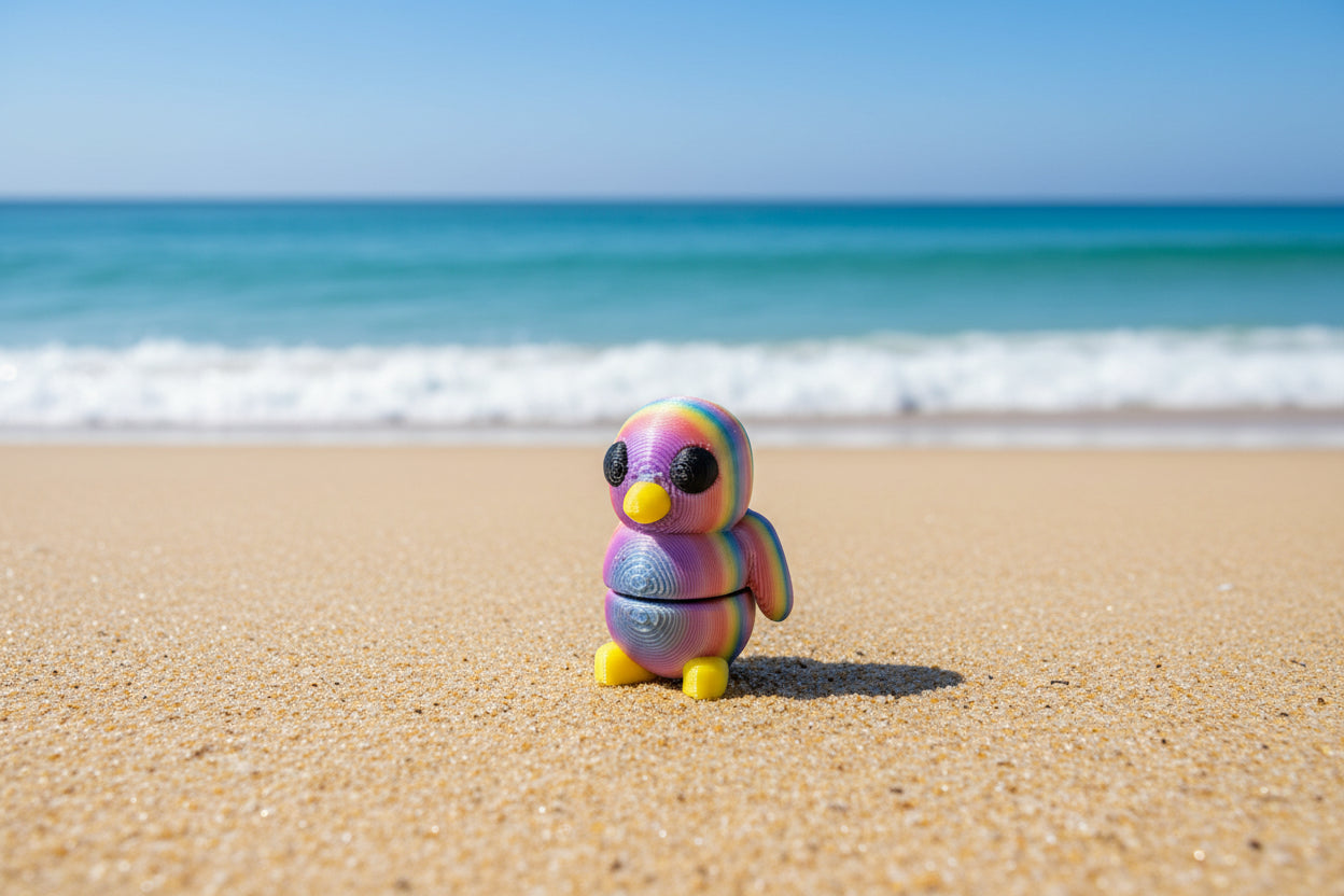 3D Mini Penguins RAINBOW