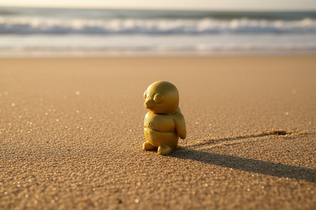 3D Mini Penguins GOLD