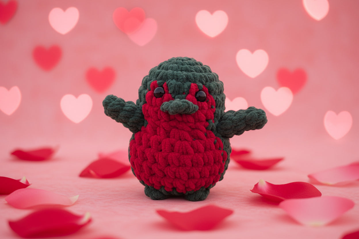 Tummy Penguins Red Rose