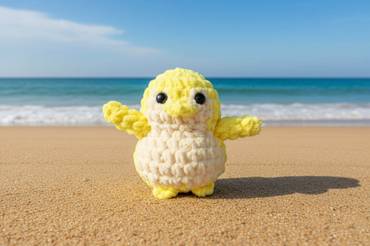 Handmade Penguin Plushie TUMMY LEMON MERINGE