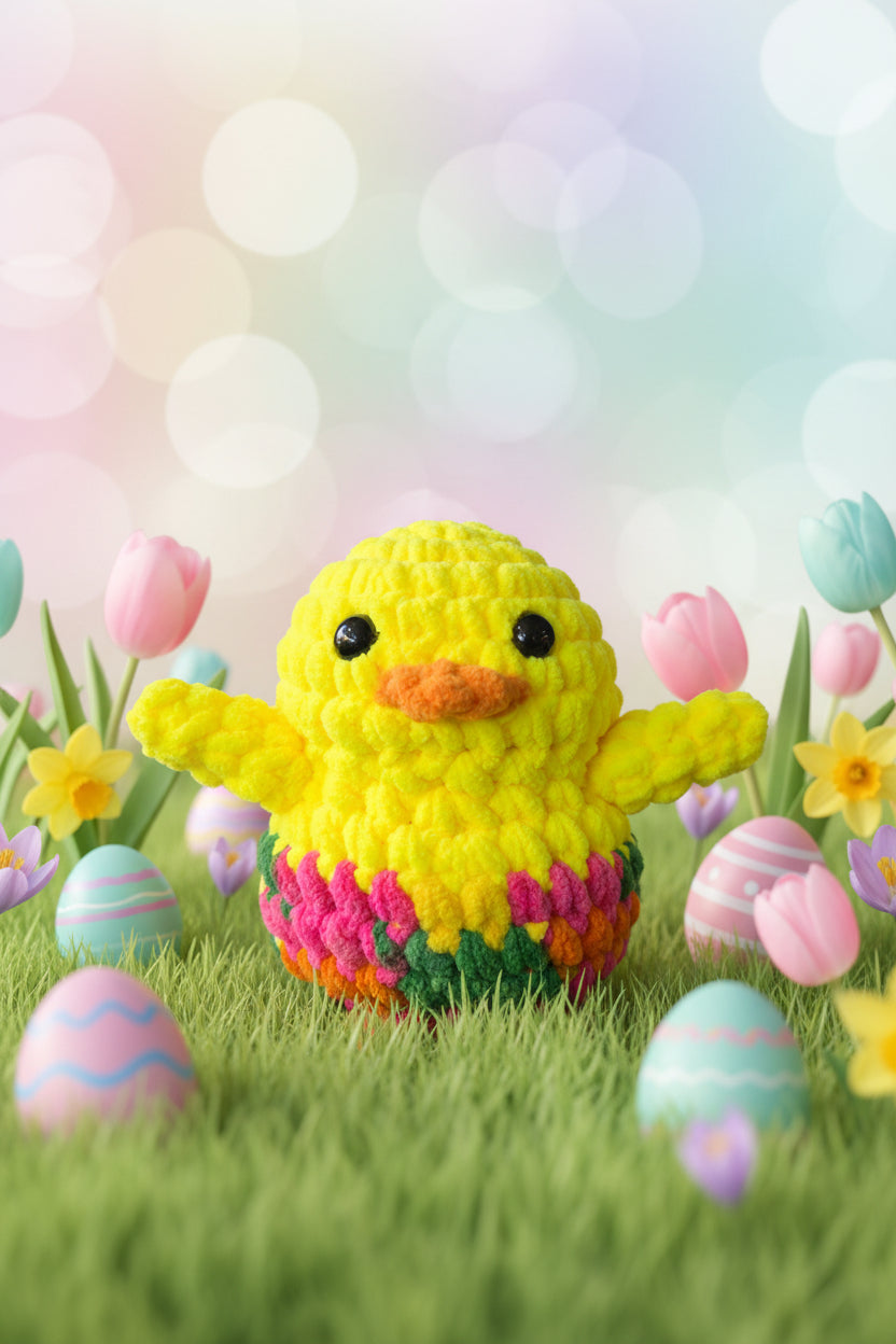 Handmade Penguin Plushie EASTER TOOTIE FRUITY CHICK