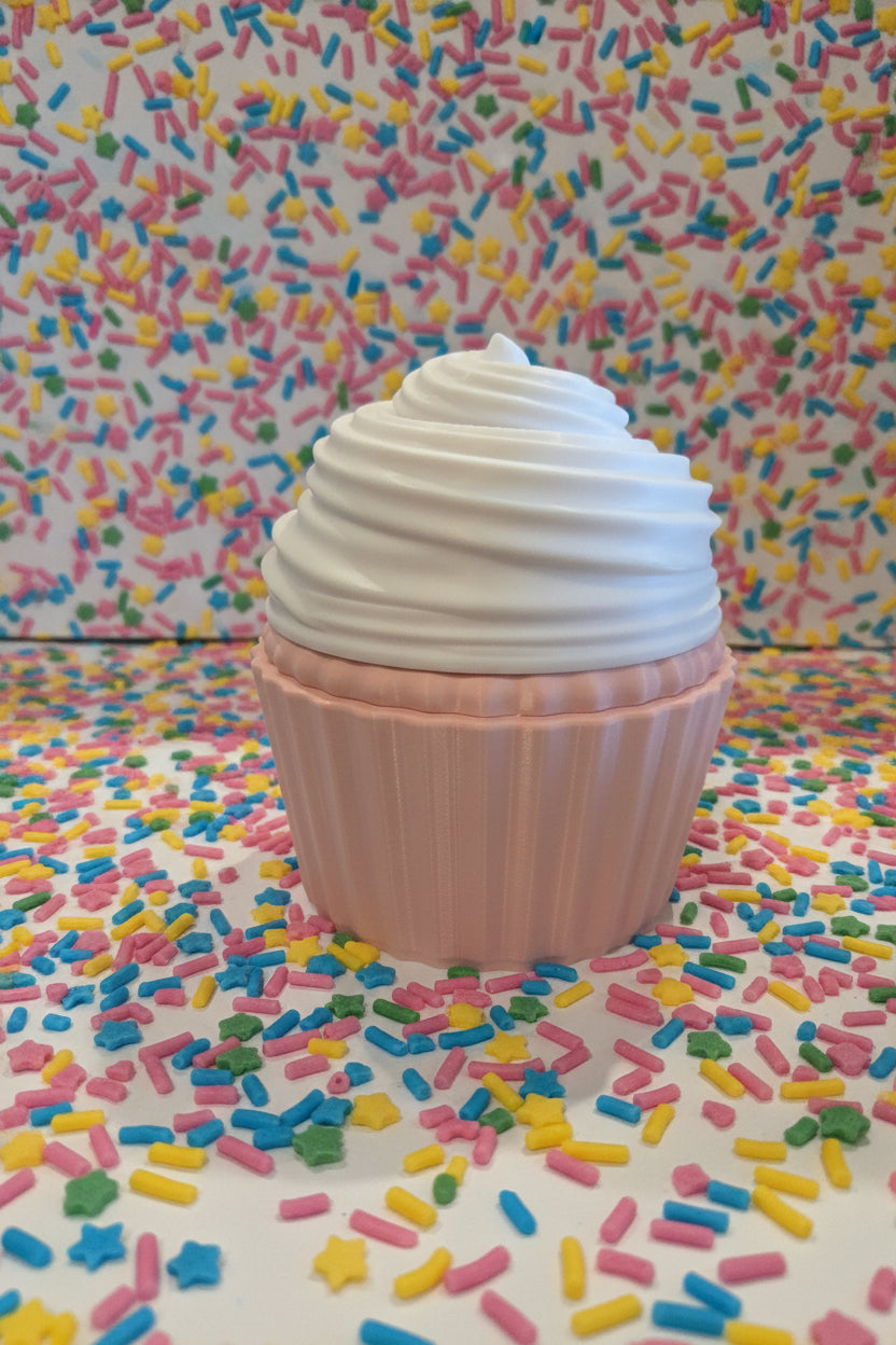 Medium size Cupcake Containers STRAWBERRY CREAM