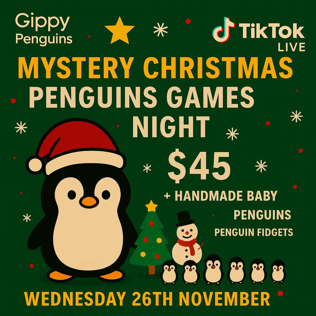 MYSTERY PENGUINS GAMES NIGHT - CHRISTMAS THEME BOX 15