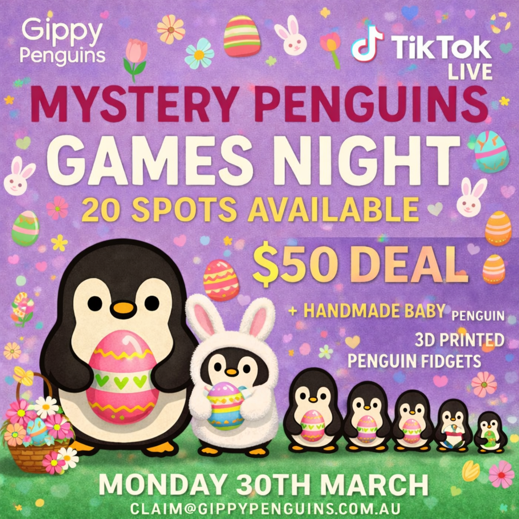 MYSTERY PENGUINS GAMES NIGHT - EASTER THEME BOX 1