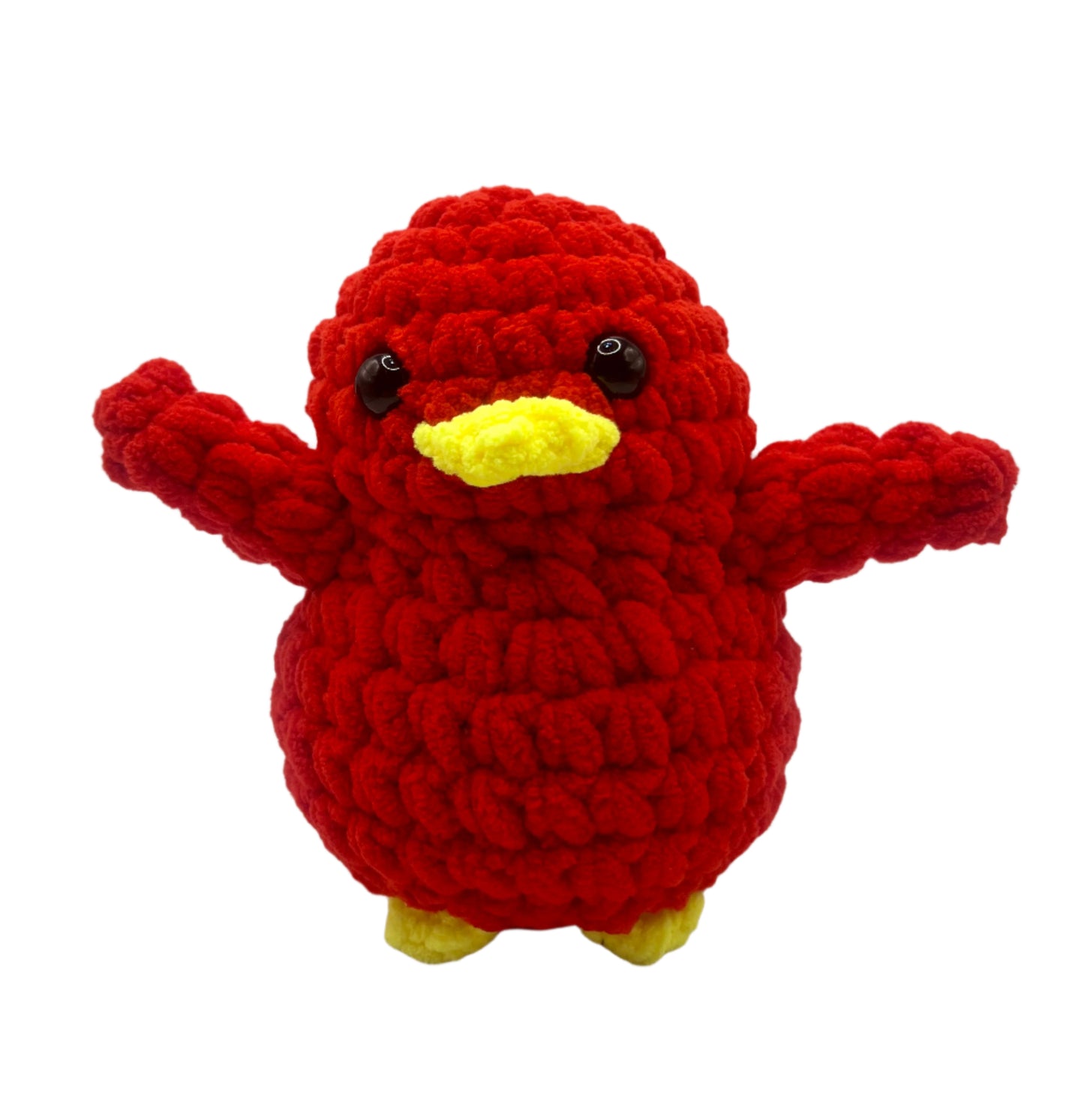 Handmade Penguin Plushie RED