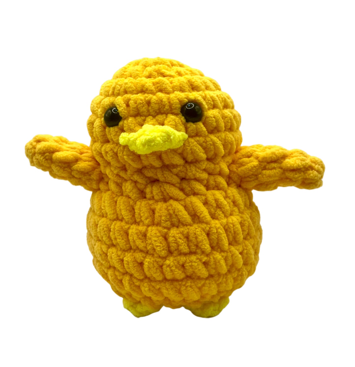 Handmade Penguin Plushie ORANGE/YELLOW
