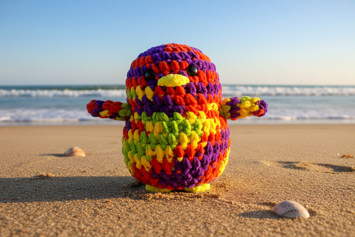Handmade Penguin Plushie MARIO KART