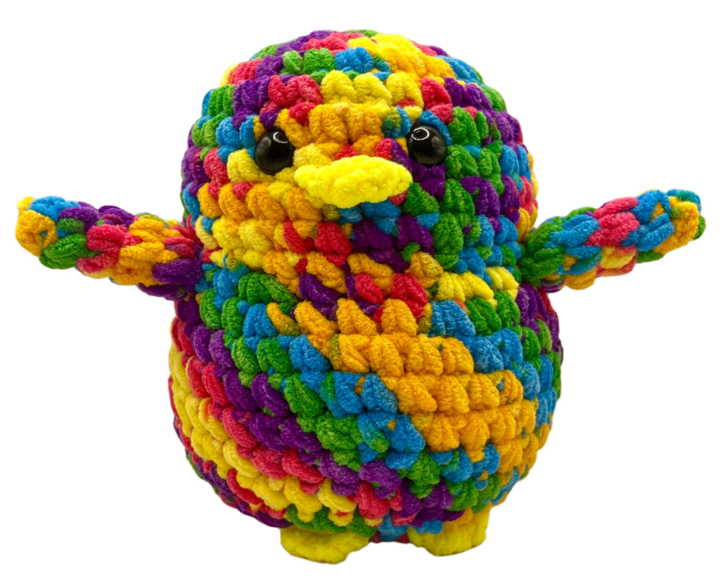 Handmade Penguin Plushie RAINBOW