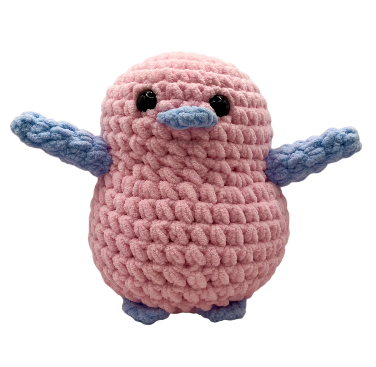 Handmade Penguin Plushie BABY PINK + ICY BLUE