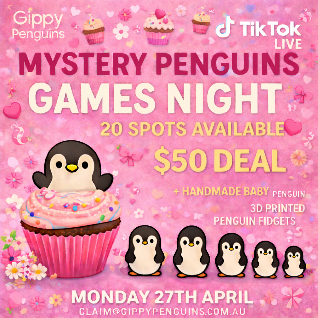 MYSTERY PENGUINS GAMES NIGHT - MOTHER'S DAY THEME BOX 10