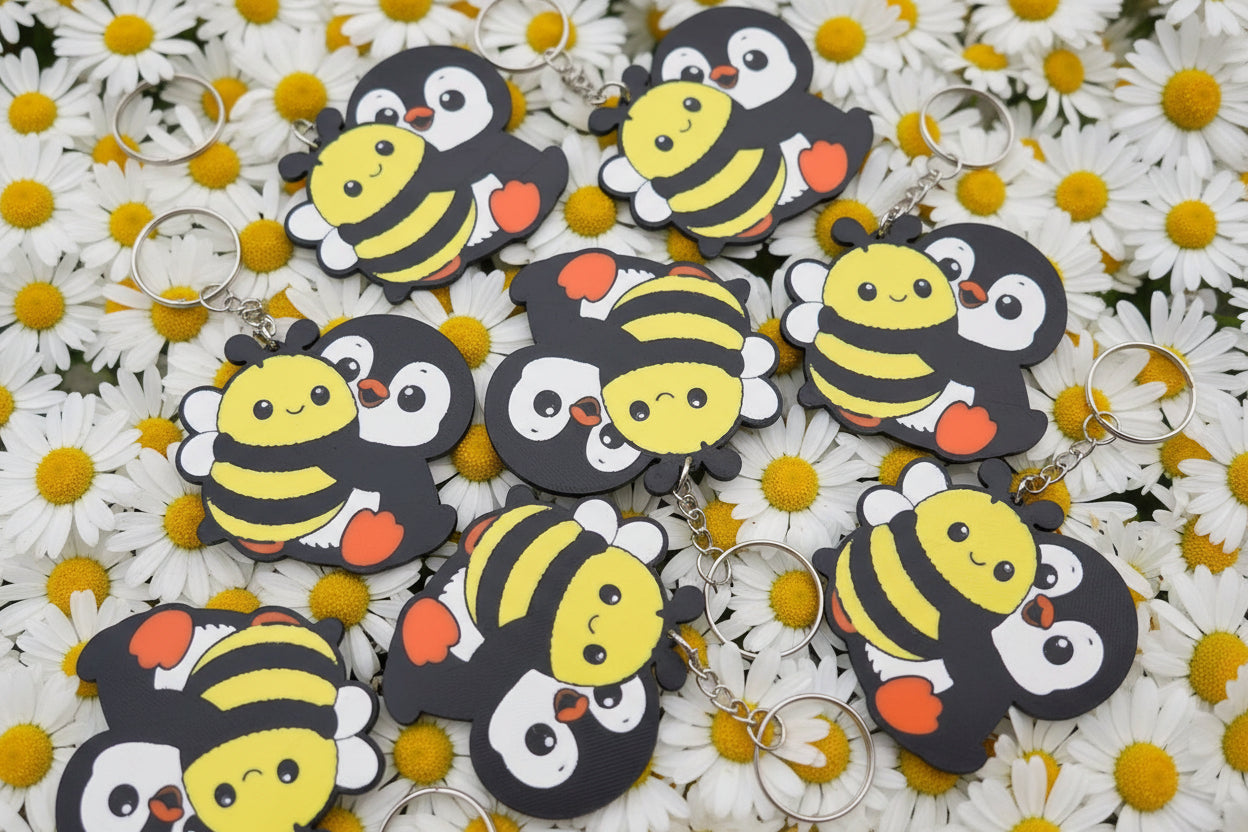 Lovable Pengy Keychains BEE ๐
