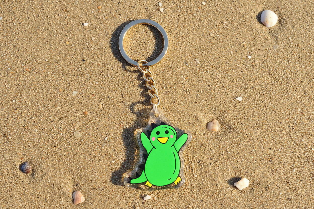 Hand-Drawn Acrylic Penguin Keychains DINO PENGY