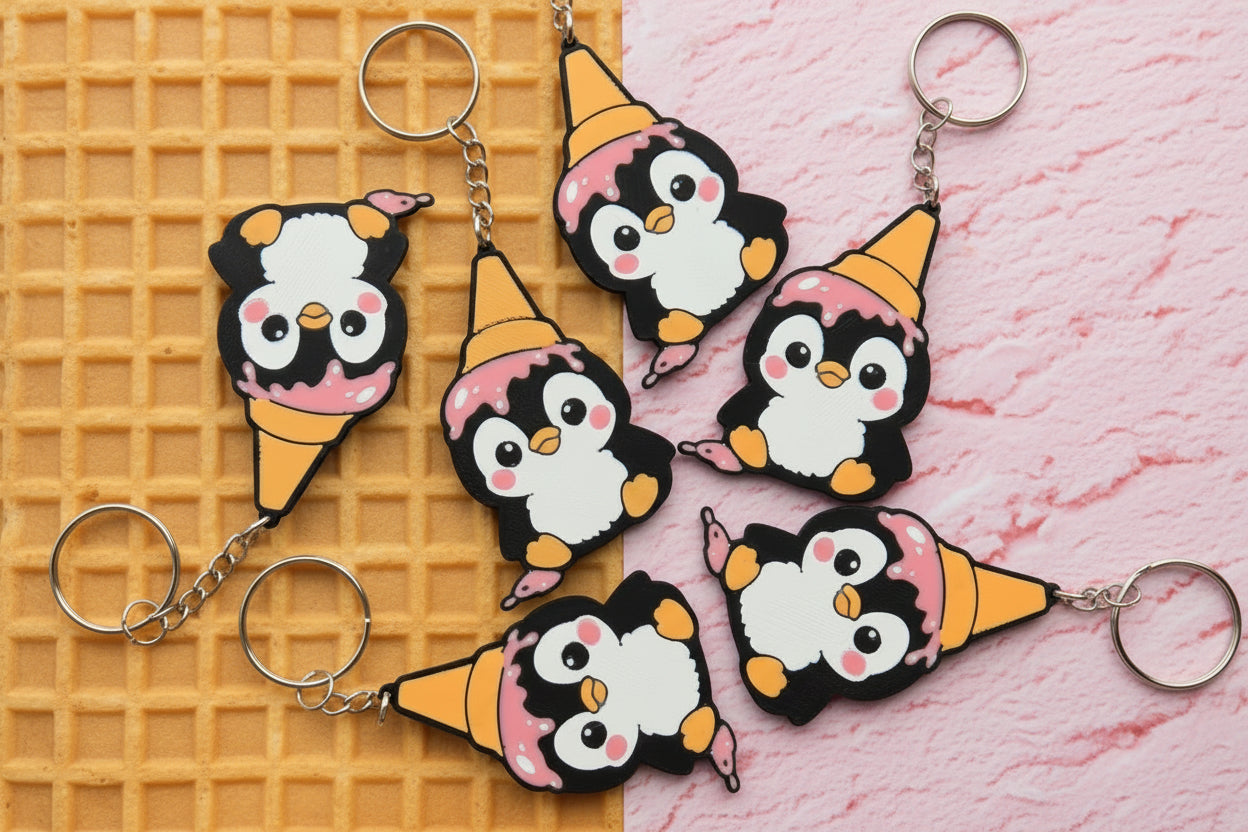Lovable Pengy Keychains ICE CREAM 🍦