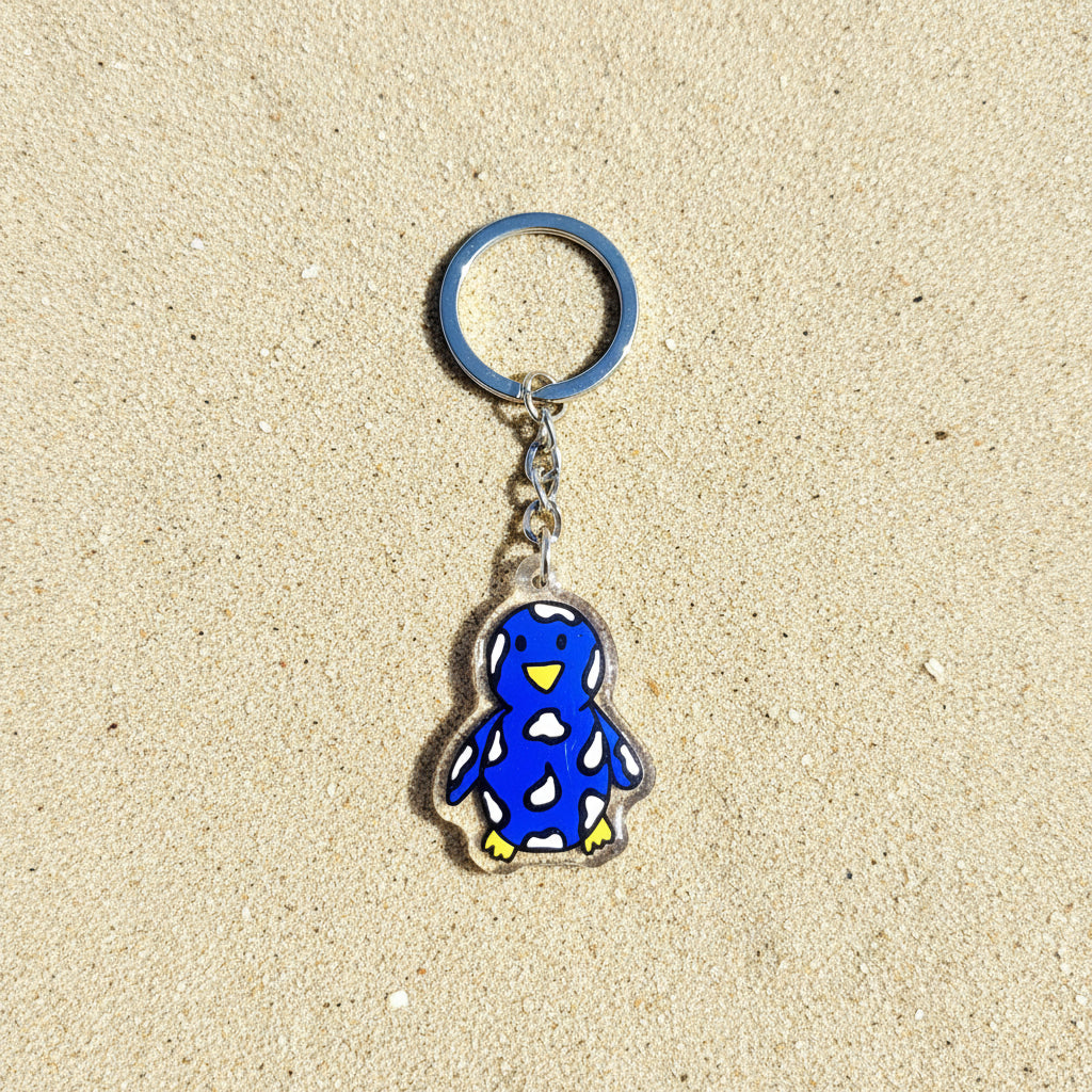 Hand-Drawn Acrylic Penguin Keychains SNOWBALL PENGY