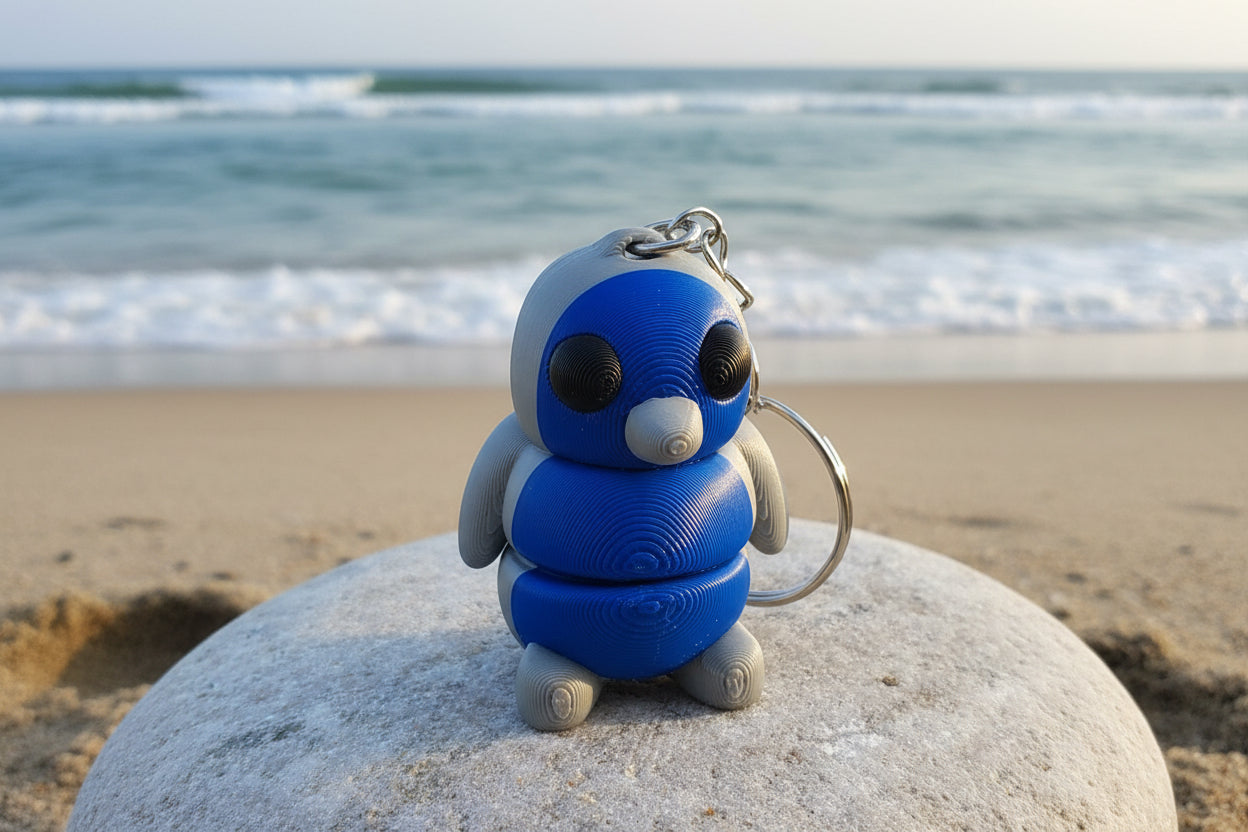 3D Fidget Penguin Keychains SPACE
