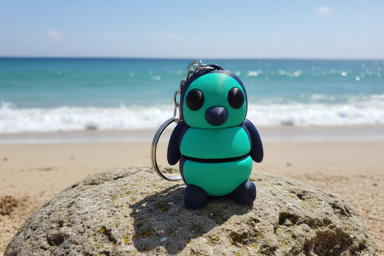 3D Fidget Penguin Keychains UNDER THE SEA