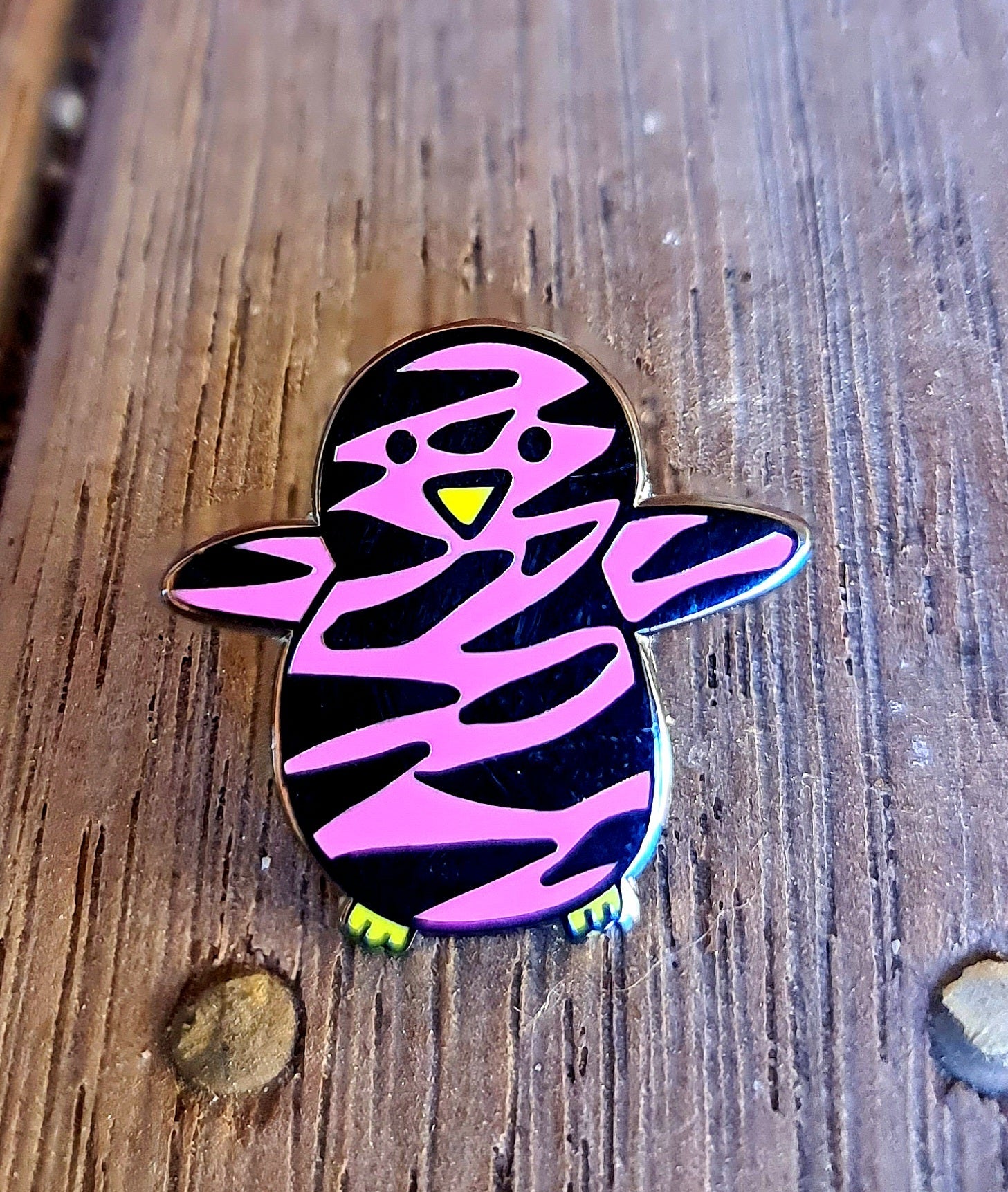Hand-Drawn Hard Enamel Penguin Pins