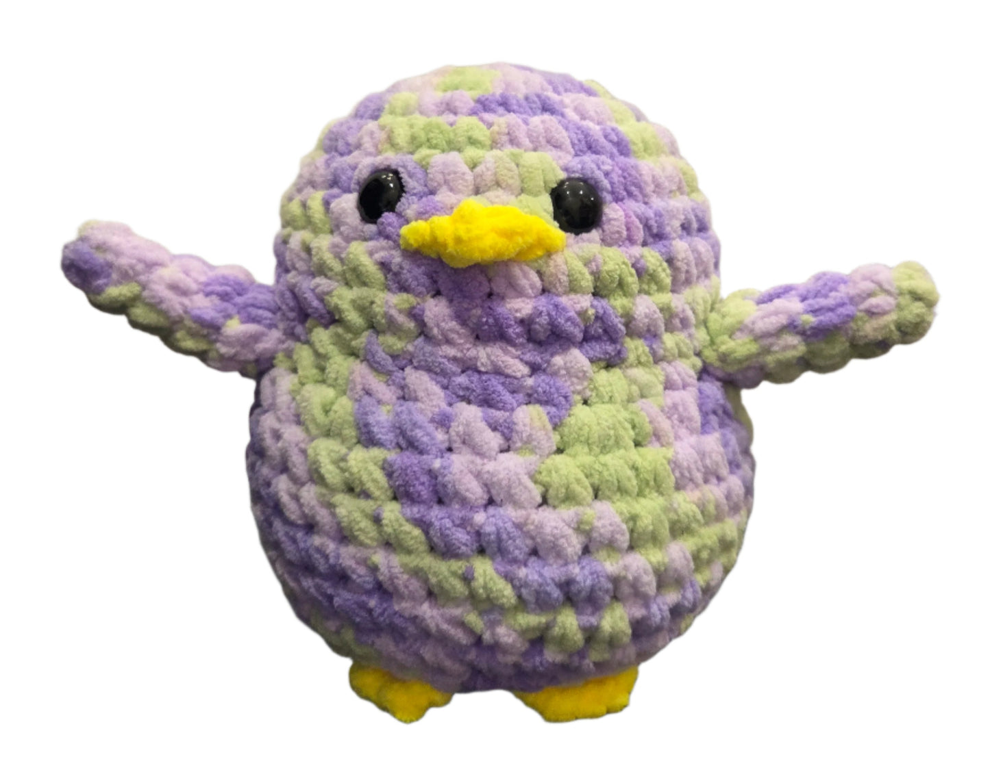 Handmade Penguin Plushie MINTY LAVENDER
