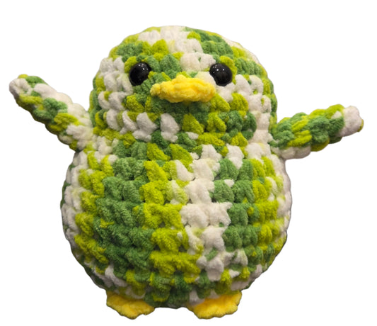 Handmade Penguin Plushie LEMONADE LIME