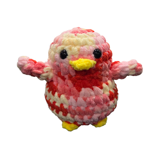 Handmade Penguin Plushie STRAWBERRY SHORTCAKE