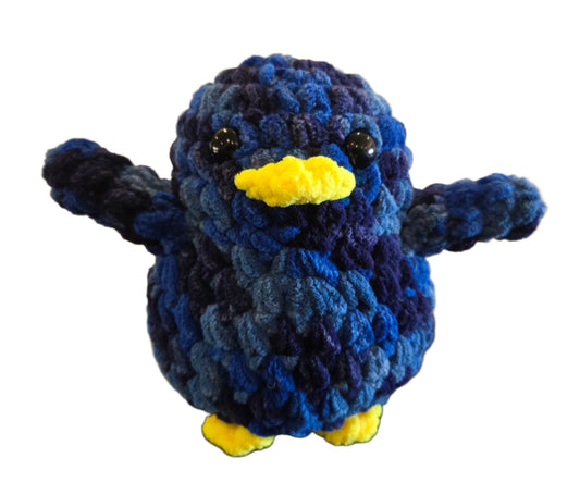 Handmade Penguin Plushie DEEP BLUE SEA