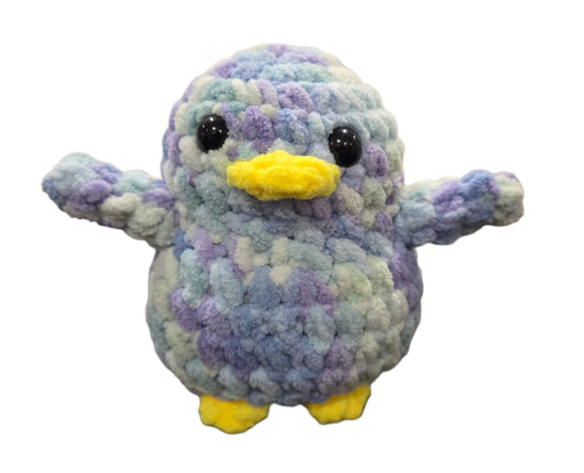 Handmade Penguin Plushie PASTEL AURORA