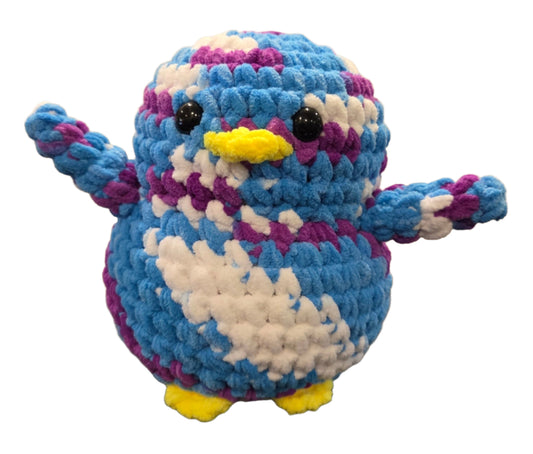 Handmade Penguin Plushie FROZEN BLUEBERRY