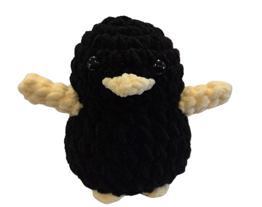 Handmade Penguin Plushie BLACK + PAVLOVA