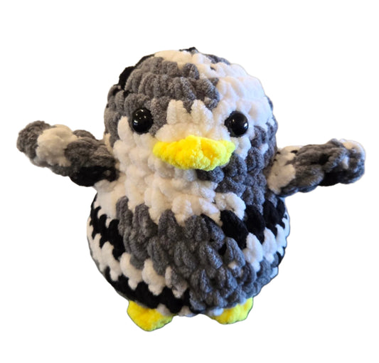 Handmade Penguin Plushie ZEBRA