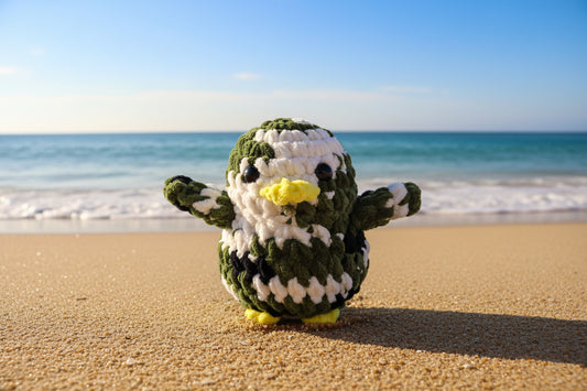 Handmade Penguin Plushie NINJA TURTLE