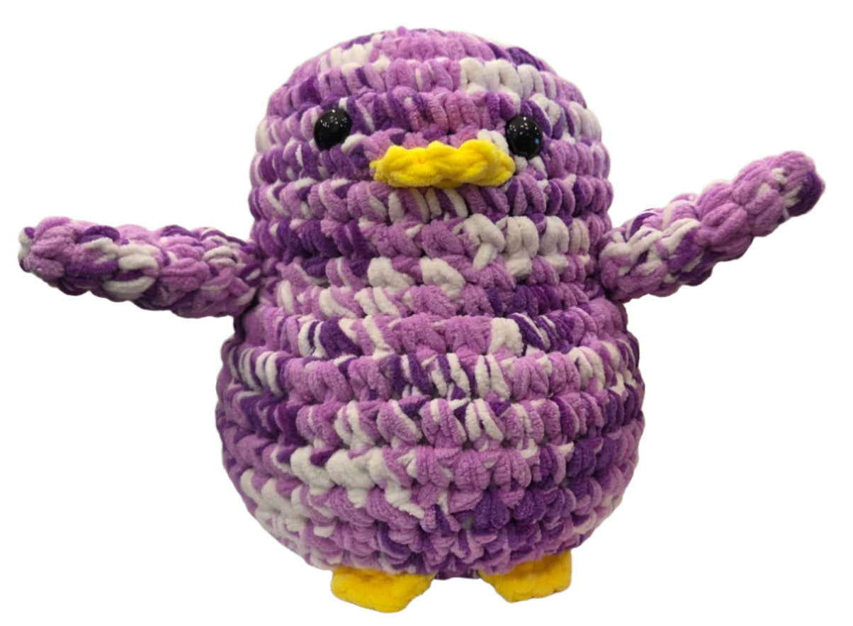 Handmade Penguin Plushie GRAPE