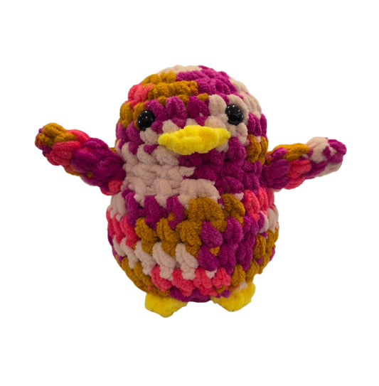 Handmade Penguin Plushie GOLDEN BLOOM