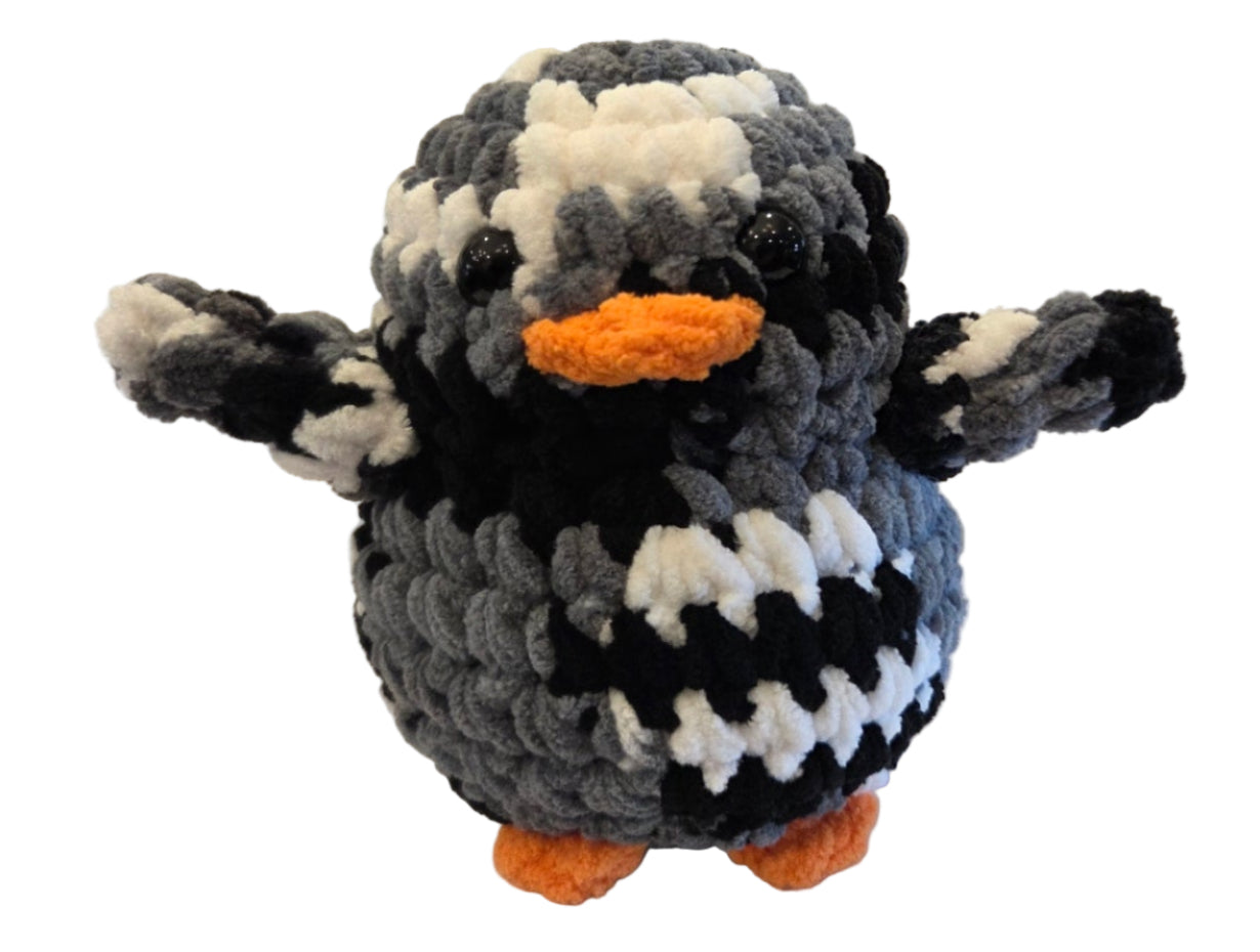 Handmade Penguin Plushie ZEBRA