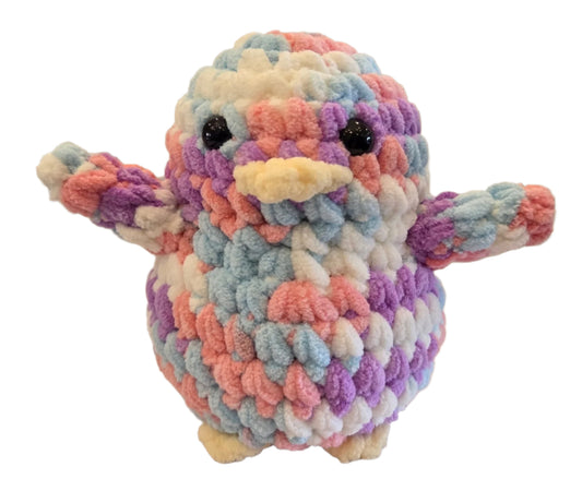Handmade Penguin Plushie PURPLE UNICORN