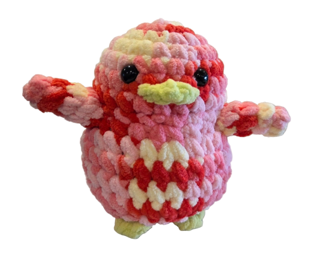 Handmade Penguin Plushie STRAWBERRY SHORTCAKE