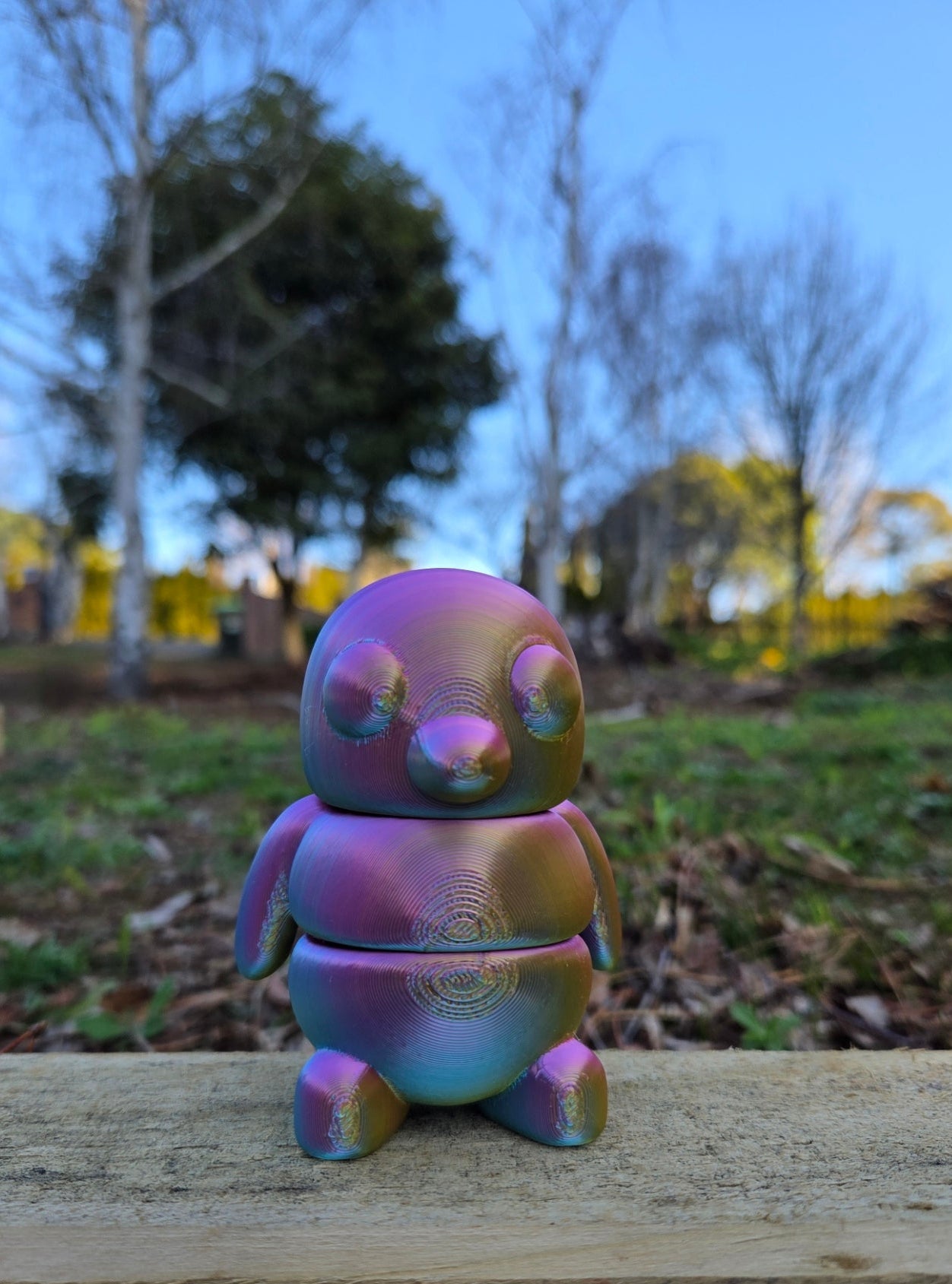 3D Baby Fidget Gippy Penguin METALLIC