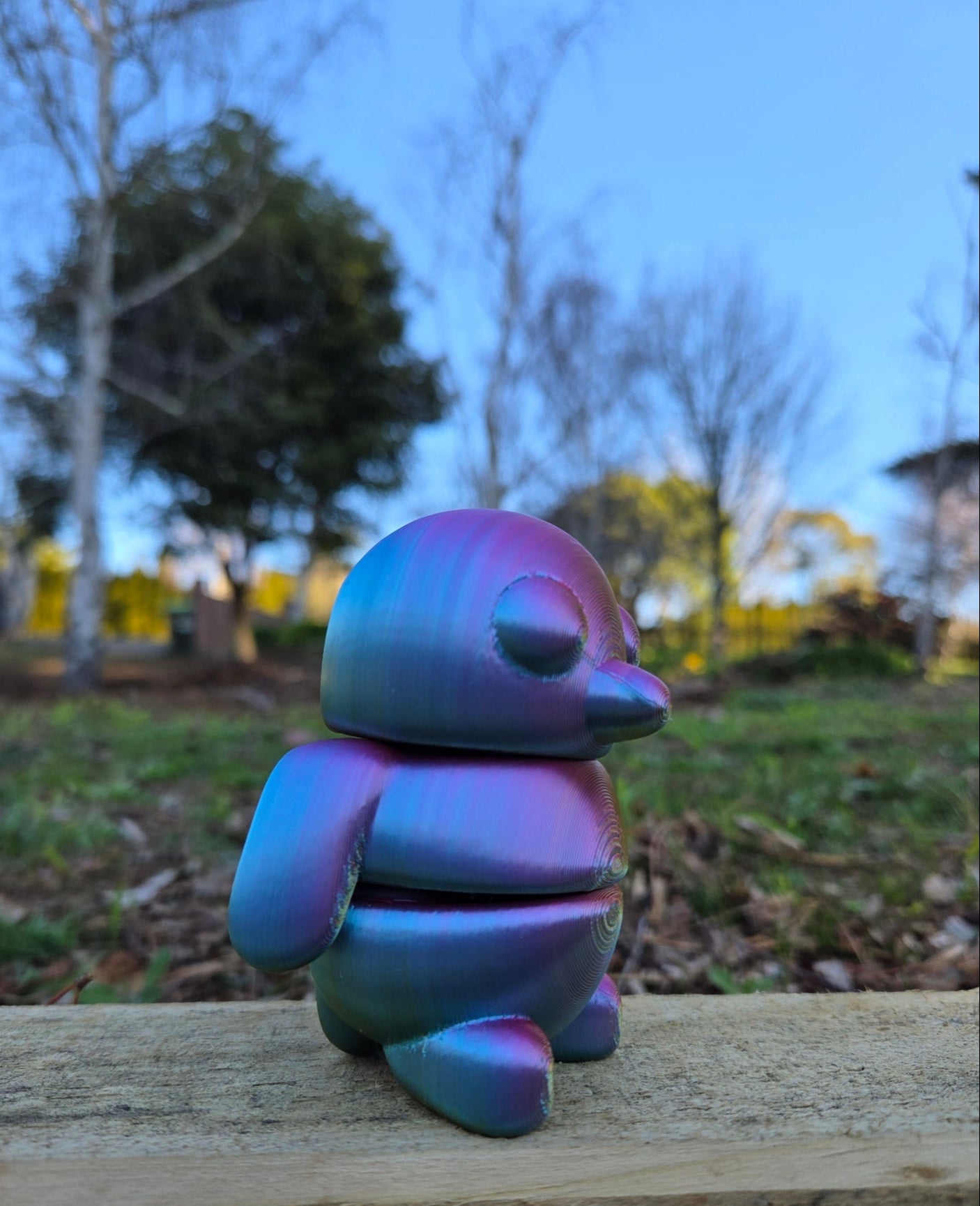 3D Baby Fidget Gippy Penguin METALLIC